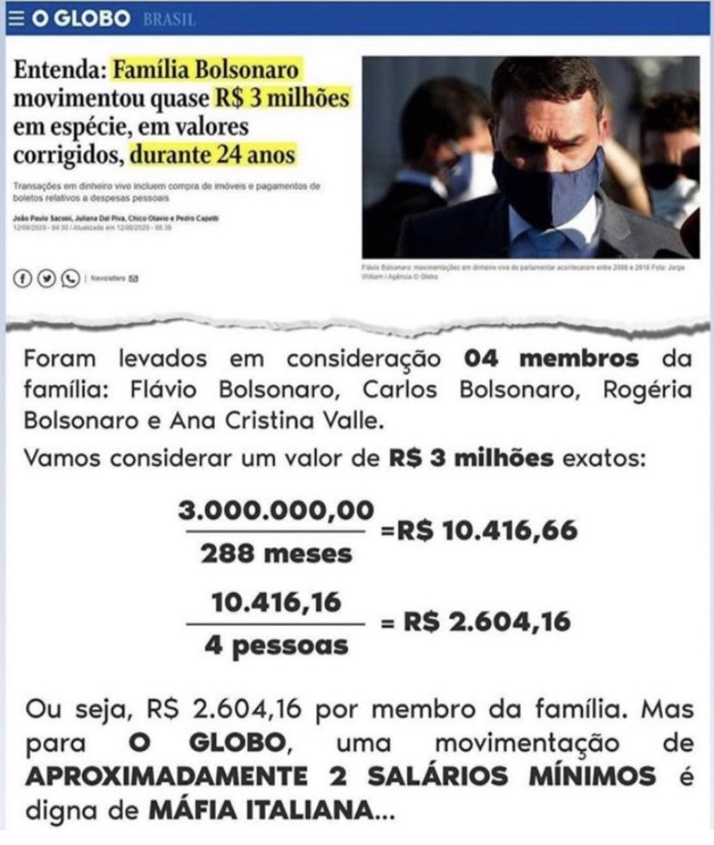 Coisa fantástica caros esquerdos : após 24 anos significaria 2600 reais por mês por pessoa da família ( se comprovado )