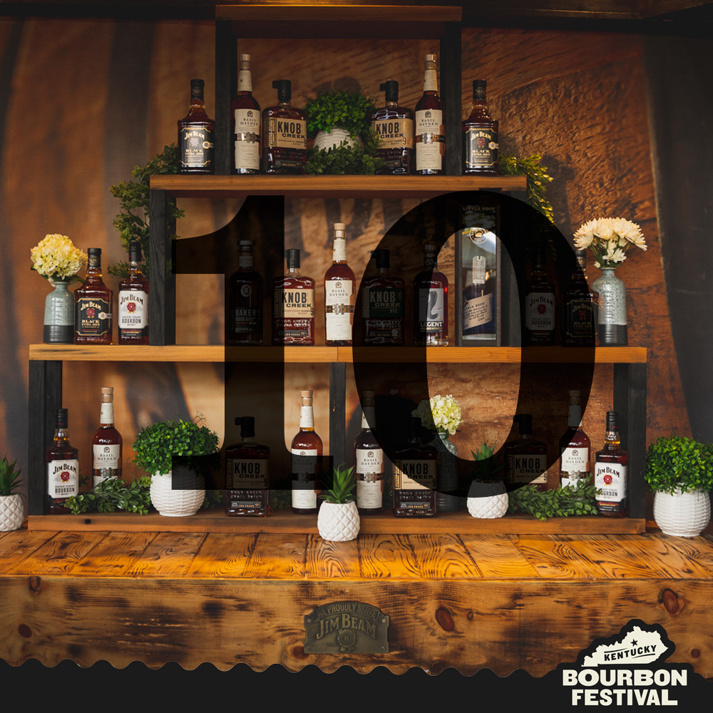 kybourbonfest's tweet photo. 1️⃣0️⃣ days until the 2022 @kybourbonfest!
Here we go! 🥃
#bourbon #whiskey #kentucky #kentuckybourbon #bourbonwhiskey #bourbongram #bardstown #kybf @knobcreek @BasilHayden @JimBeam https://t.co/yuwLm2bh82