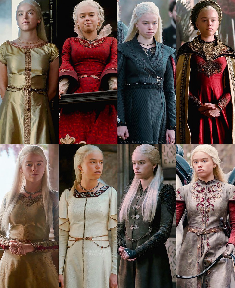 westerosies's tweet photo. Which is her best look thus far? 
#HouseOfTheDragon #HOTD https://t.co/vg1KsxNzj5