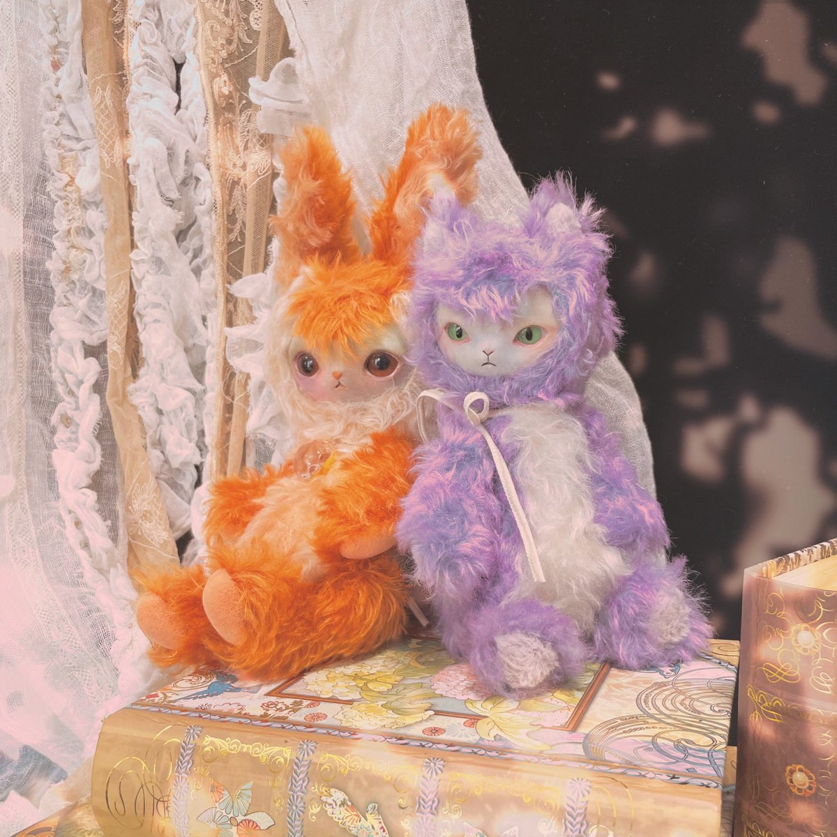 生後15日♡やわむぎゅ♡子猫ちゃん♡アートドール♡ぬいぐるみ♡ Milky様御予約❤️子猫ちゃん♡ベビー♡アートドール♡ぬいぐるみ♡