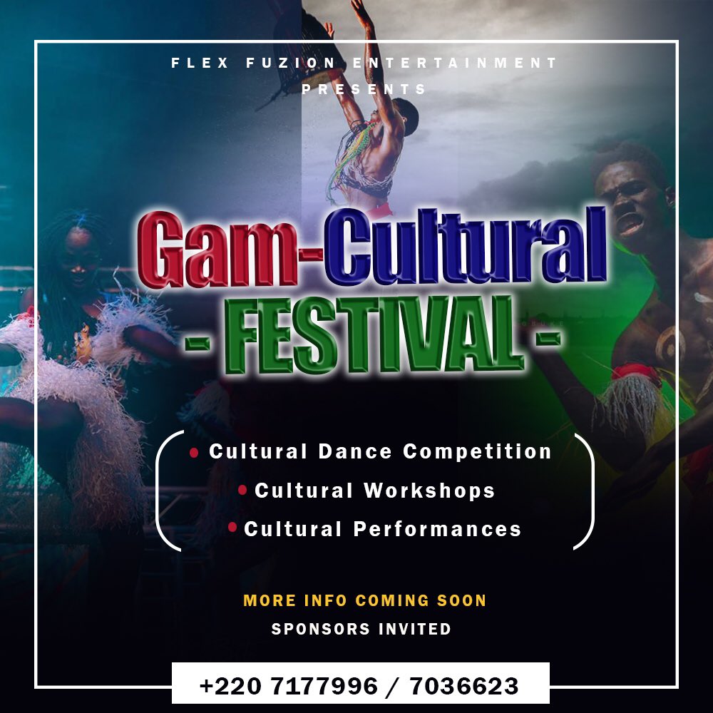 Flex Fuzion Entertainment
                       Presents

            Gam Cultural Festival 

A period to celebrate, embrace and Reignite our Cultural heritage in all forms, ethnicity and styles. 

More info coming soon….