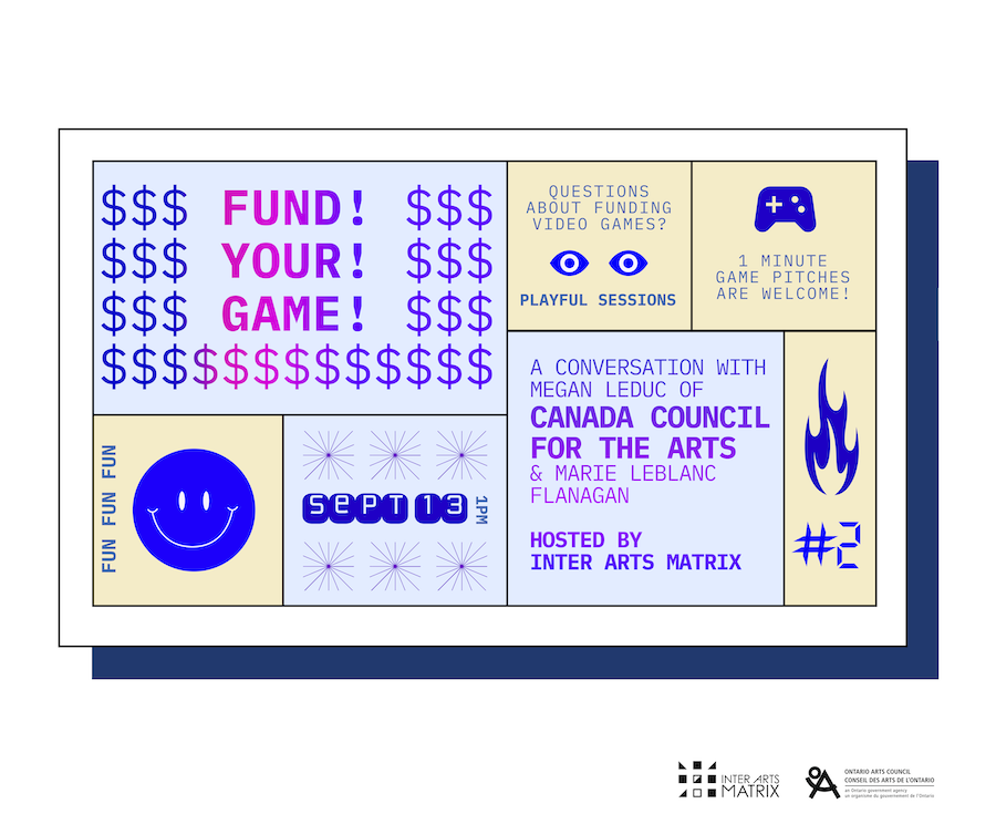 omarieclaire's tweet photo. Are you making games or playful art? Curious about arts funding in Canada? 

Join me &amp; @MeganLeduc of @CanadaCouncil to discuss funding opportunities for games. This is an interactive session: you can pitch your work and send in your questions!  

Sign up: https://t.co/ozn8yHcZVW https://t.co/pGvVIGpEVM