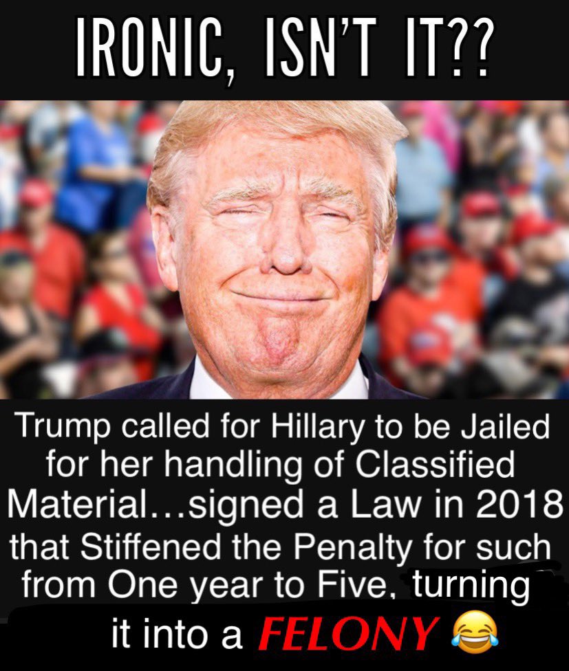 trevir3's tweet photo. @MJShortallSr @bennyjohnson Apples and Oranges. And here’s another tidbit… for just the mishandling part..! 😆🤣😂🤡 https://t.co/VuBLfPOnVS