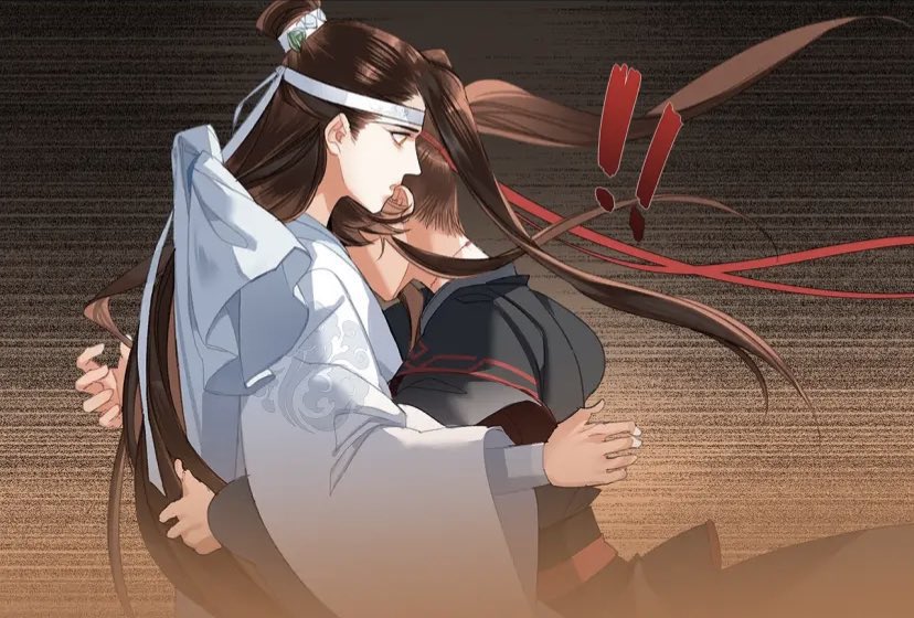 adrihosi's tweet photo. The way wangxian always find a way into each other’s arms 😭😭 they are insufferable 🥹 #mdzs https://t.co/eAEfUiyQKl