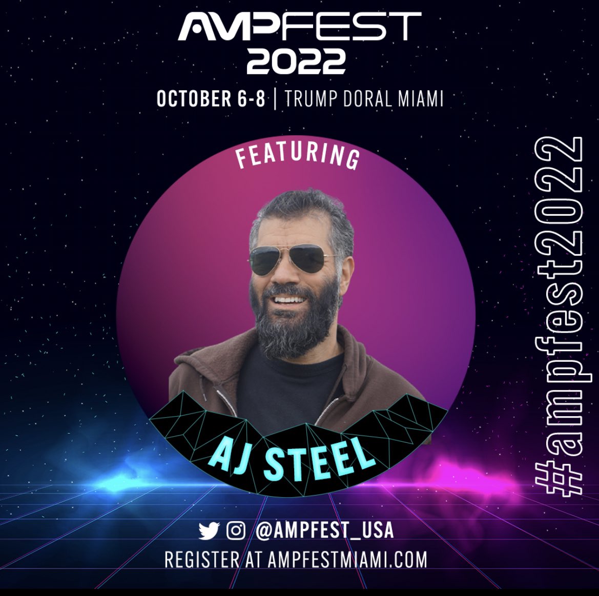 Who’s ready to listen to @ajsteelshow LIVE IN PERSON AT #ampfest2022!

WE CANNOT WAIT!