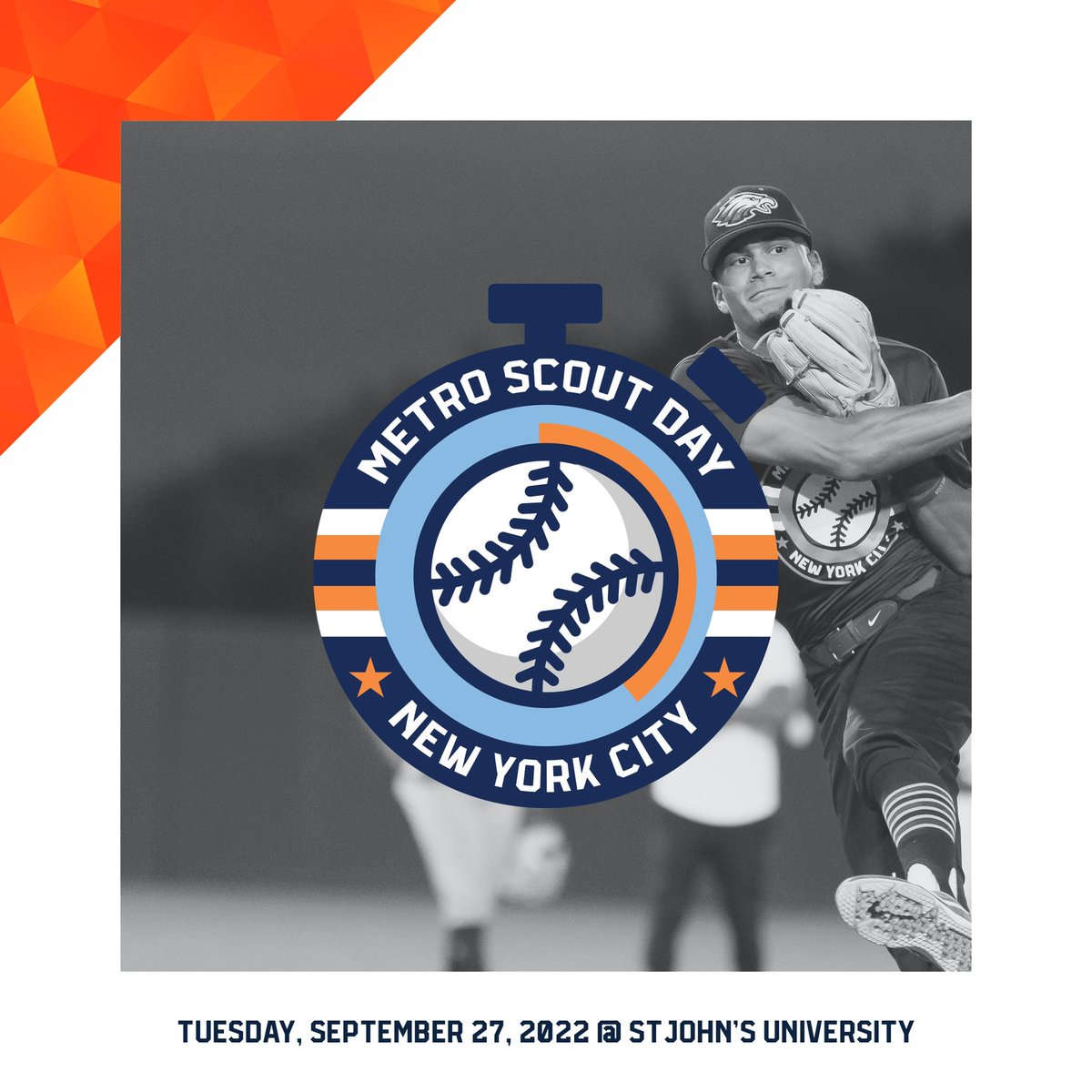 Metro Scout Day (@metroscoutday) on Twitter photo ⚾️ 2022 <a href="/metroscoutday/">Metro Scout Day</a>
🏟 St John’s University
🕰 4 PM ET
🆓 Top 2023-2026 Uncommitted & ‘23 Draft Prospects ⚾️ 2022 <a href="/metroscoutday/">Metro Scout Day</a>
🏟 St John’s University
🕰 4 PM ET
🆓 Top 2023-2026 Uncommitted & ‘23 Draft Prospects