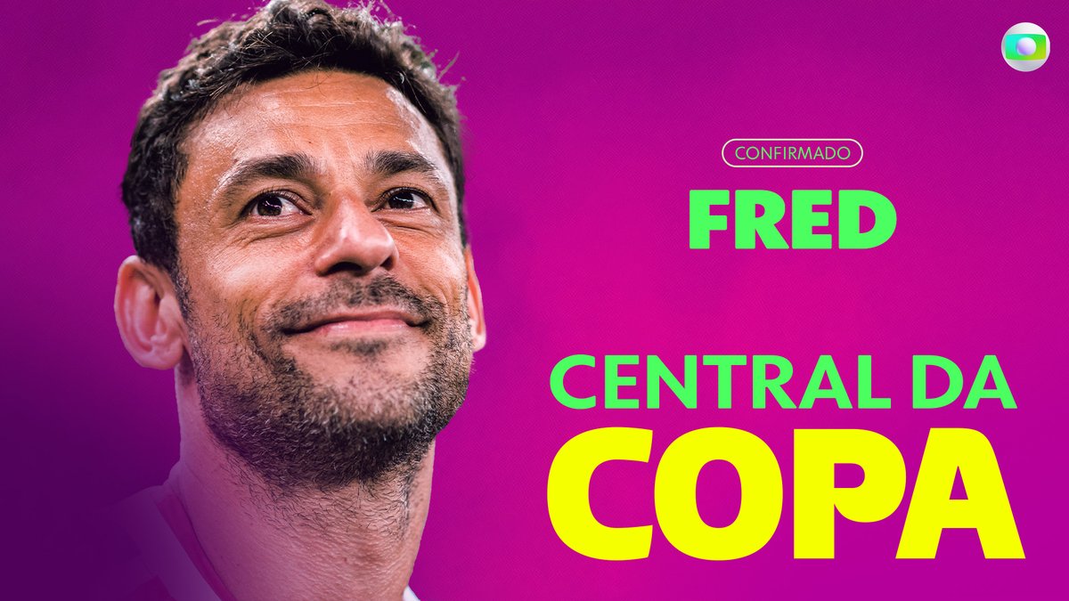 Time completo! O artilheiro Fred estará ao lado de <a href="/AlexEscobar_/">Alex Escobar ☕️</a>  e <a href="/jojotodynhoofc/">Jojo Todynho 💥</a> no comando do #CentraldaCopa ⚽