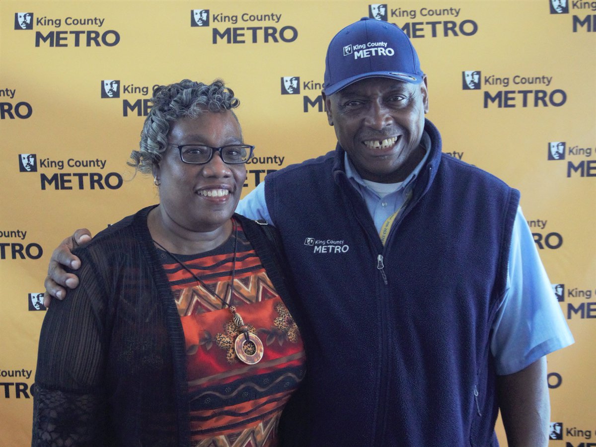 KingCountyMetro's tweet photo. Terry Moon joined Metro as a part-time operator in 1994 and went full-time in 1997. He's earned dozens of safe driving awards and 29 rider commendations.
Several members of his family were able to join us for the #OperatorOfTheYear surprise! Congratulations, Terry! https://t.co/EByesPjrmc