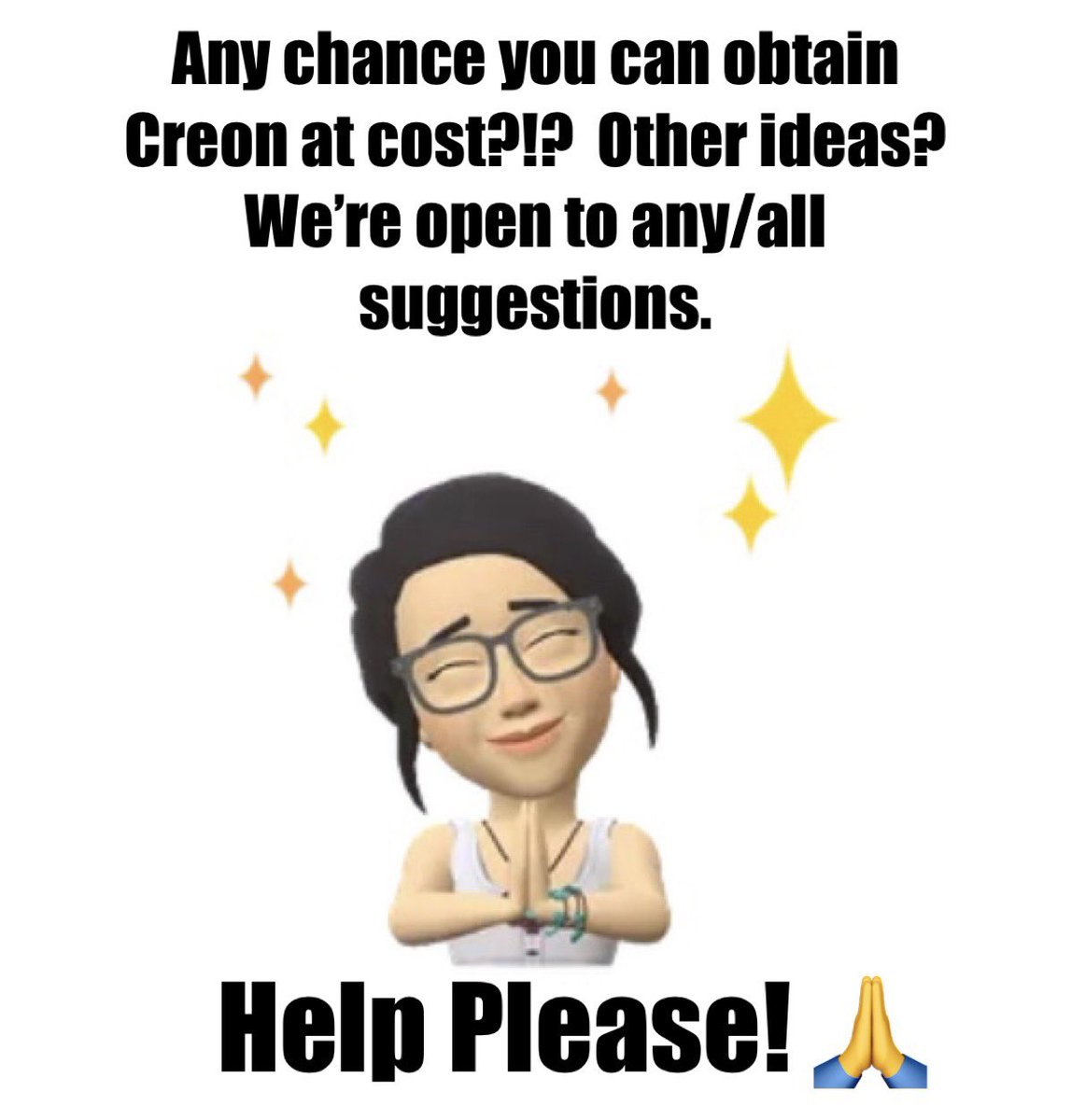 PedsMamaDoc's tweet photo. @markcuban @costplusdrugs
Due to @CVS, insurance, @abbvie giving her the run around, my sis has been without Creon >10 days. She feels awful as she’s unable to digest her food!
Whipple & 6 months of chemo for pancreatic cancer, & now unable to obtain NEEDED CREON for survival?!? https://t.co/GJGyFKMf40