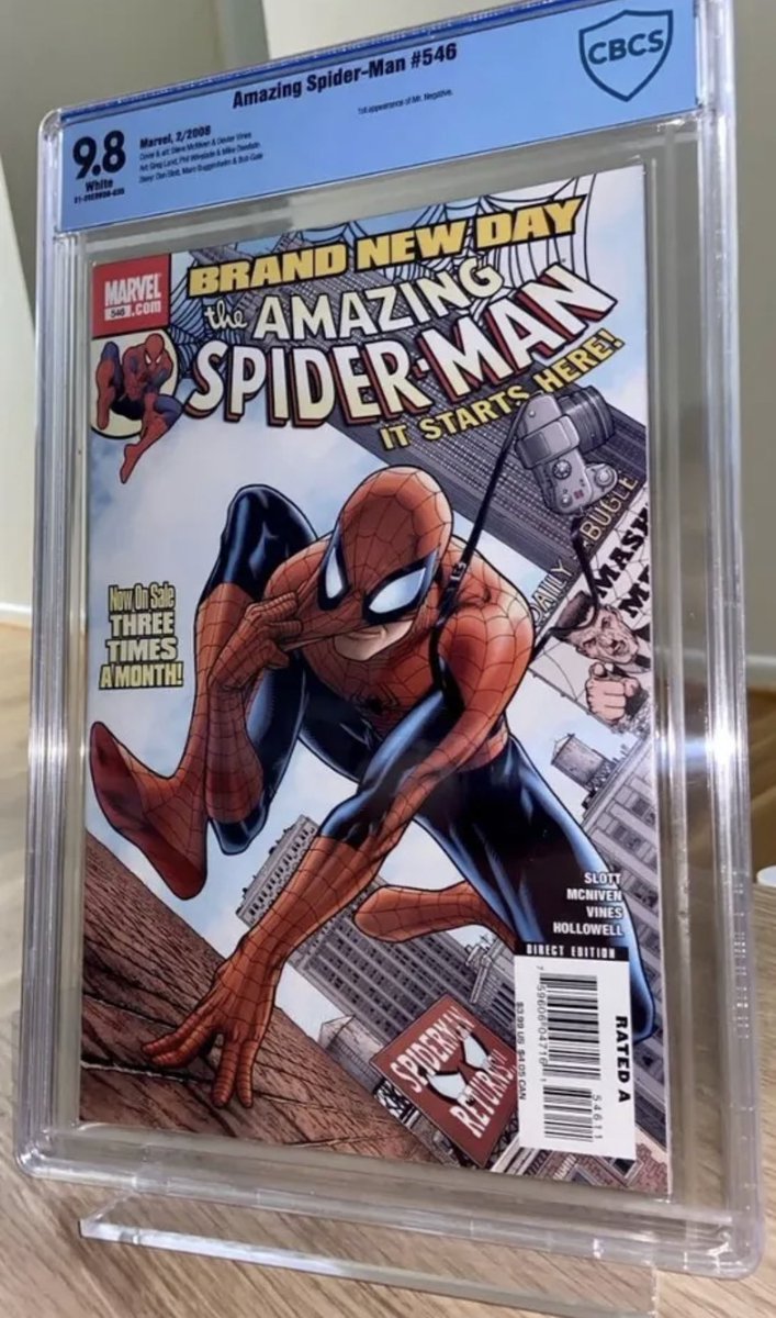 PMakCortopassi's tweet photo. Check out Amazing Spider-Man #546 - Key & 1st Appearance Mr. Negative! CBCS 9.8 - New Slab https://t.co/LAu6Vk8XDR #eBay via @eBay #keyissuecomic #comic #comicbooks #comicslabs #gradedcomics #ezekielacquisitions #spiderman #spidermancomics #amazingspiderman #spidermancomic https://t.co/g2snqqz48b