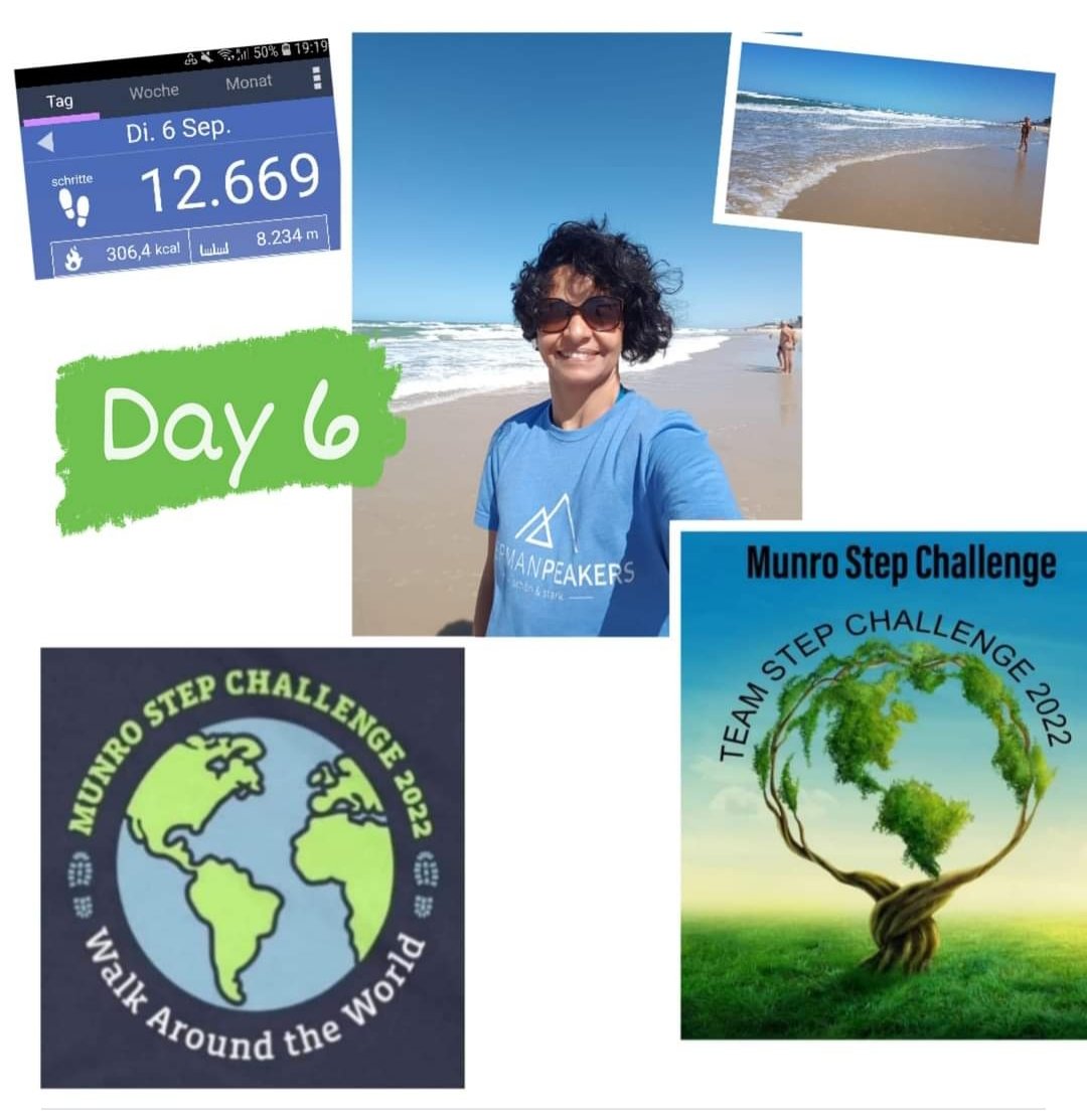 Ivanya76737556's tweet photo. Day 6 👣🏖🌊🌏🌎🌍
#MunroStepChallenge2022 
@MyPeakChallenge 
@SamHeughan @GermanPeaker @bloodcancer_uk https://t.co/3OJfJ4fiPJ
