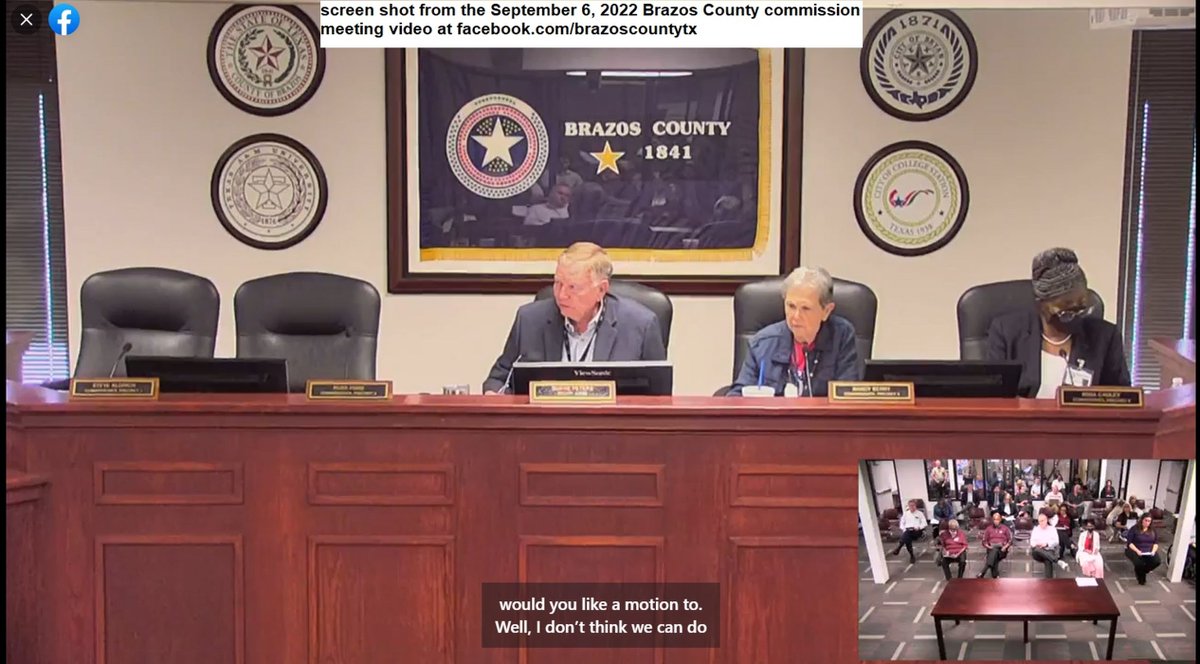 WTAW1620's tweet photo. Brazos County commissioners did not vote today on the next year's property tax rate after two members intentionally miss the meeting. Hear from those commissioners and the county judge at: https://t.co/SHbvUdEUMP https://t.co/nkRxWJ8ngR