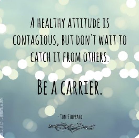YOU are a carrier!! ❤️ 
Keep spreadin’ the good stuff. 
It’s making a difference! 
YOU are making a difference! 💯