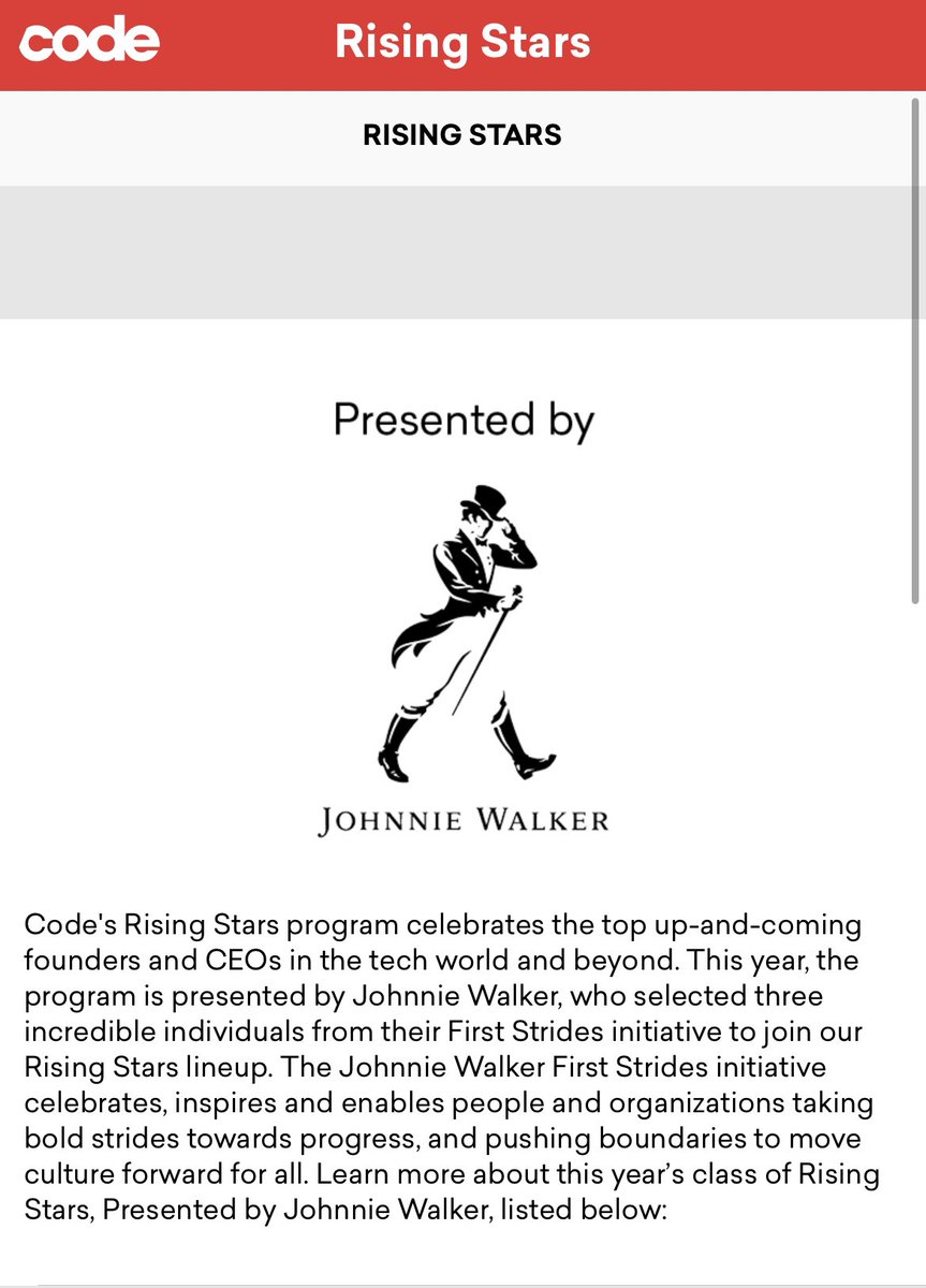 AlejNavia's tweet image. A heartfelt thank you to @JohnnieWalkerUS for selecting me as one of 3 “Rising Stars” to attend and @Recode’s #code2022 conference
Energized to be representing @nftnow and the future of Media