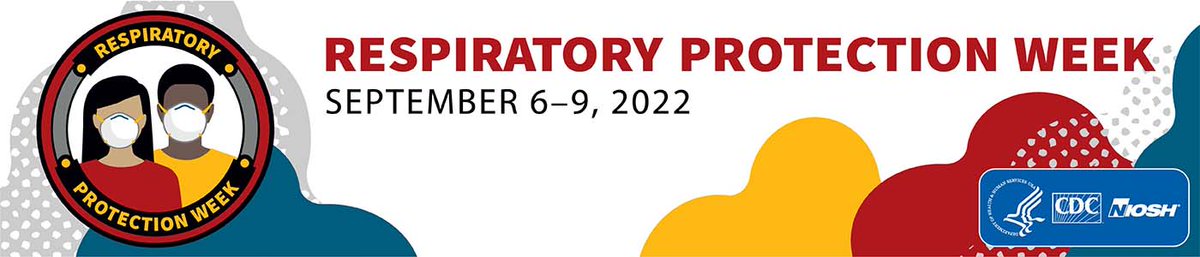 CA_DIR's tweet photo. September 6-9 is #RespiratoryProtectionWeek! Check out these resources and opportunities from the CDC to participate in this week of recognition to encourage the proper use of respiratory protection equipment #PPE https://t.co/kNfk7dDVPp @NIOSH @CDCgov https://t.co/77XMihYdRM