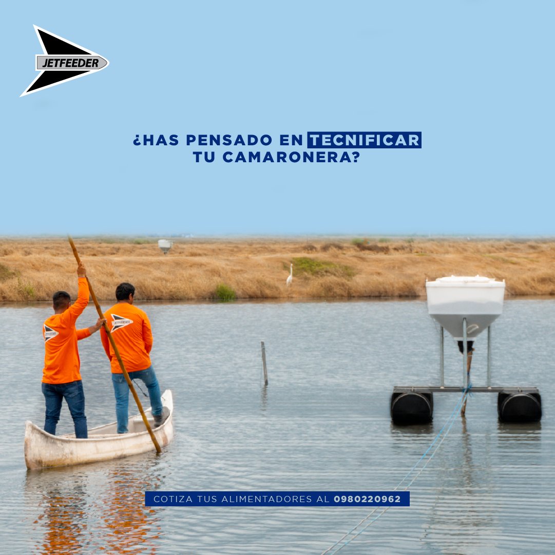 jetfeeder's tweet photo. ¿Has pensado en tecnificar tu camaronera?👀

¡Elige tecnología de confianza, elige Jetfeeder!

Para cotizaciones:
��0980220962
📩marketing@jetfeeder.com

#AlimentacionAutomatica #AlimentacionAutomatizada
#Automatizacion #Camarones #Camaroneras
#Alimentador #ecuador https://t.co/83Z7U0bk8Y