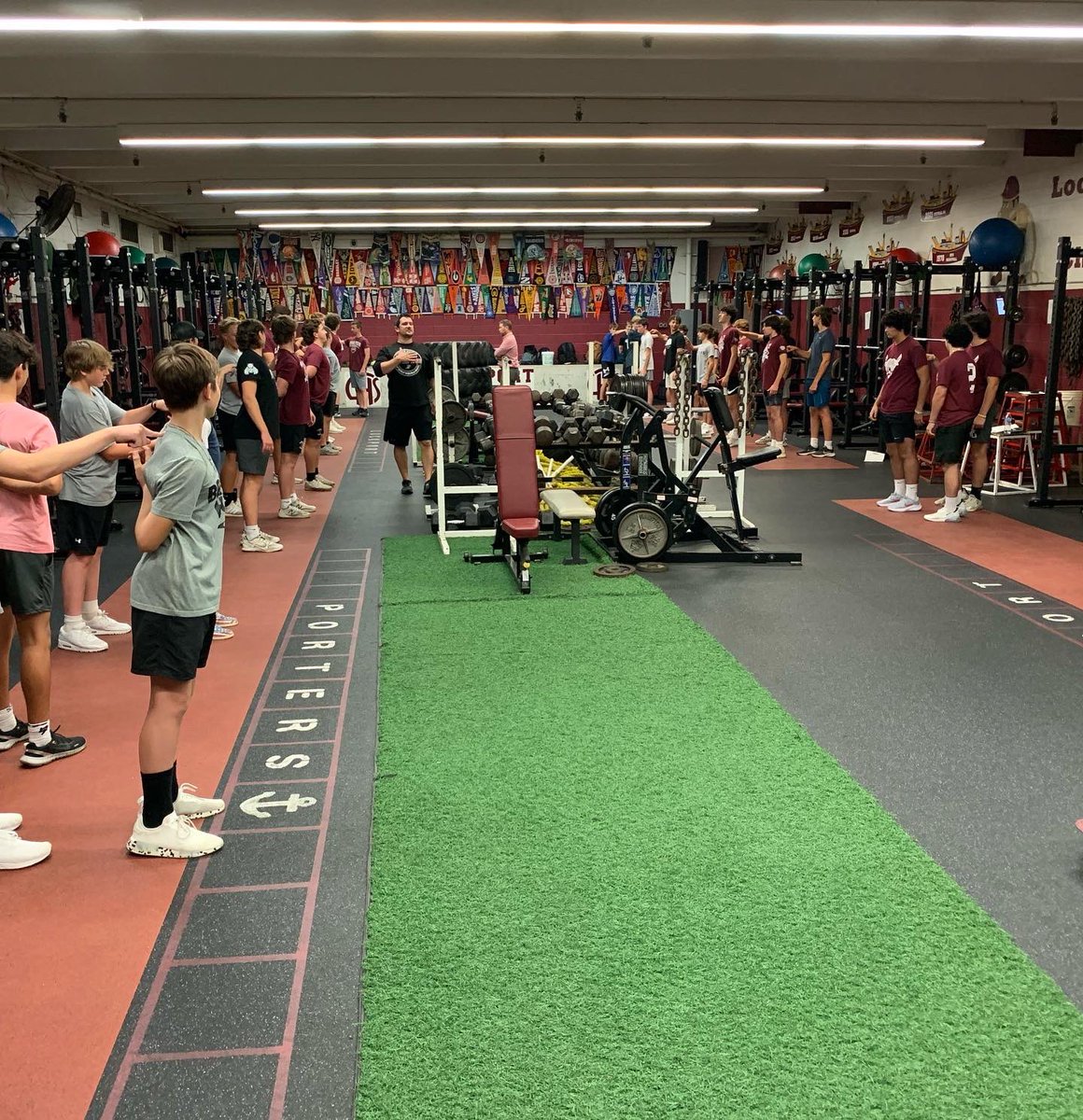 PorterBaseball's tweet photo. Day 1 of @SettaPerform training is in the books! The preparation for the 2023 @PorterBaseball season is off to a great start, and we canβt wait to see the strides these young men make over the next several months! #PorterPride #PorterPower https://t.co/3XMEbZ8MuA