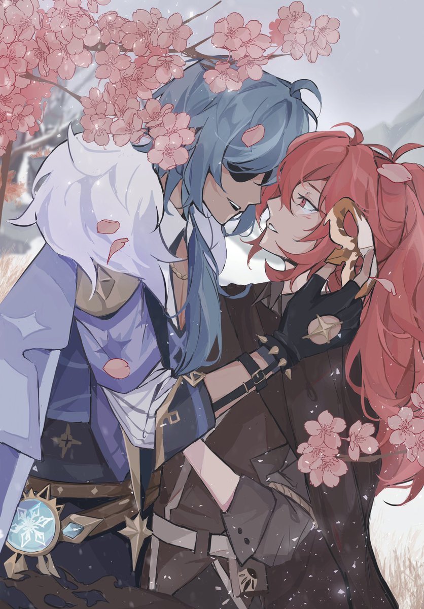 excited to share the piece i drew for @/pavonoctuazine! thank you for having me 🌸❄️ #kaeluc