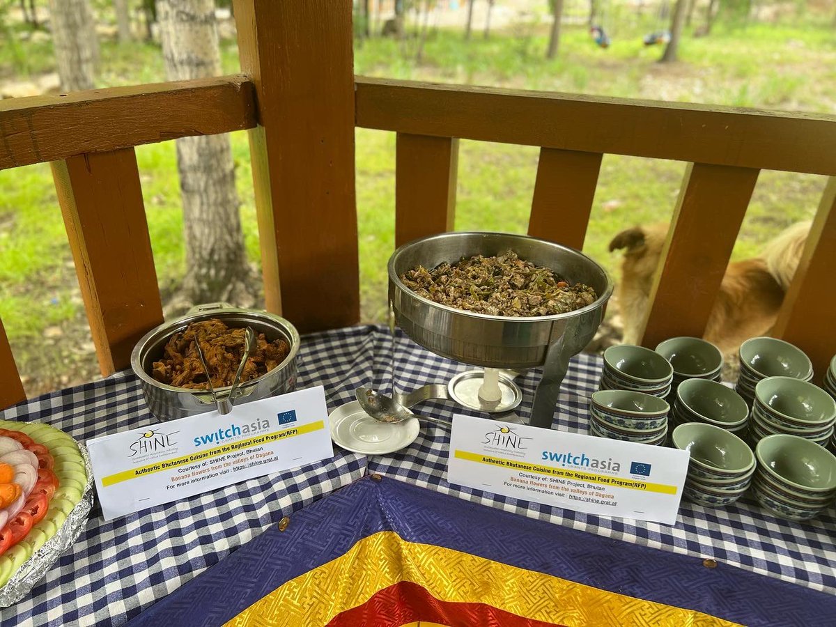 SHINEProject3's tweet photo. Successfully completed second round of Regional food program. Thank you to the hotel and restaurant those who participated and your tremendous support and cooperation during the program. Most amazingly the trial dishes was exotic banana and papaya flower from Zhemgang and Dagana. https://t.co/culc4TMn00