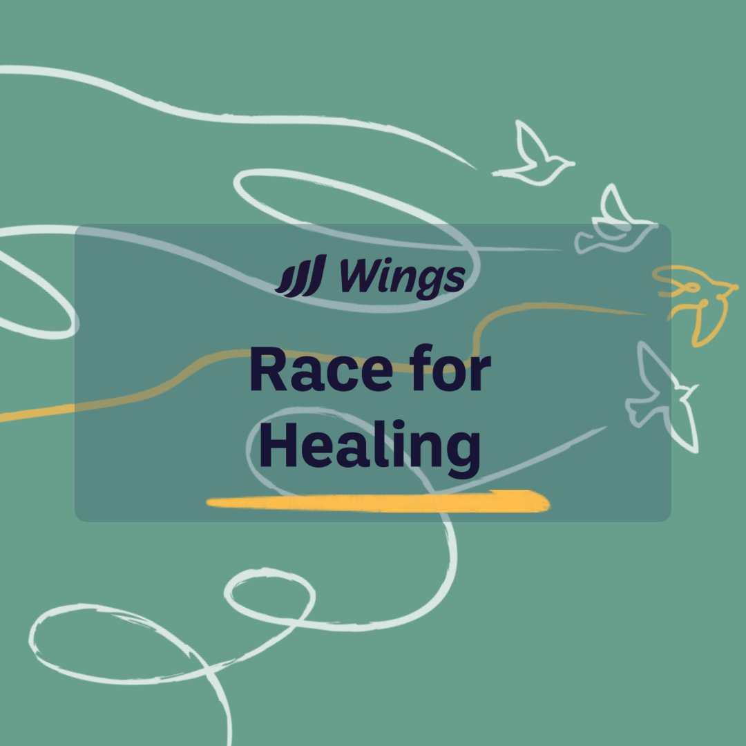 Wings is holding our Race for Healing 5k–virtually. Participate &amp; Create Space to Heal – No Matter Where You Are. Every healing journey looks different &amp; you decide what creating space to heal looks like for you. Sign up: wingsfound.salsalabs.org/race-for-heali… #wingsfoundation #raceforhealing22