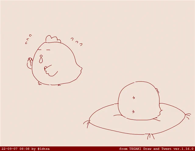 フィットボクシングで全身がボロボロになったぱんださん #tegaki_dt 