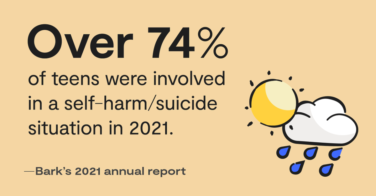 barktechco's tweet photo. Talking with your kid about suicide and equipping them to have these conversations with their peers could help save a friend’s life — or even their own. 💛 

Here are some tips to help you get the conversation started.👇#SuicidePreventionAwarenessMonth  

https://t.co/ErlBW5CHQA https://t.co/W8XuiW0rd3