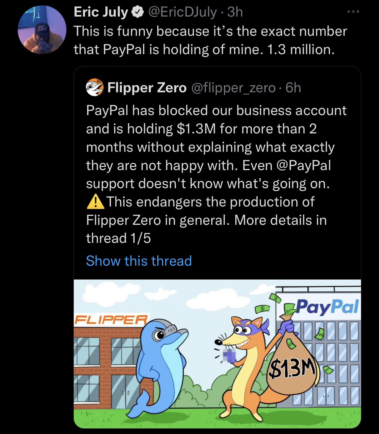 Comicsgate Posting Their Ls on Twitter "1.3 million dollars went poof