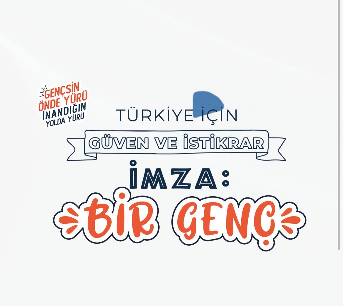 Kıymetli Genç Kardeşim 2023 Hedeflerimize  Cumhurbaşkanımızın Liderliğinde Emin Adımlarla ilerlerken, 

'Büyük ve Güçlü Türkiye'nin inşasında ben de yer almak istiyorum' diyorsan seni de hemen aramıza bekliyoruz..

🔗 imzabirgenc.com

#imzaBirGenç