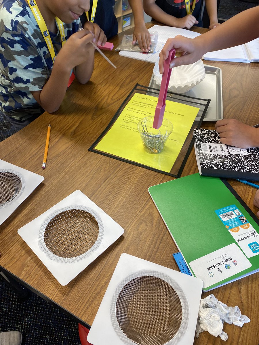 Today we explored mixtures and solutions using 3 different stations. <a href="/KISDMcElwain/">McElwain Elementary</a>
