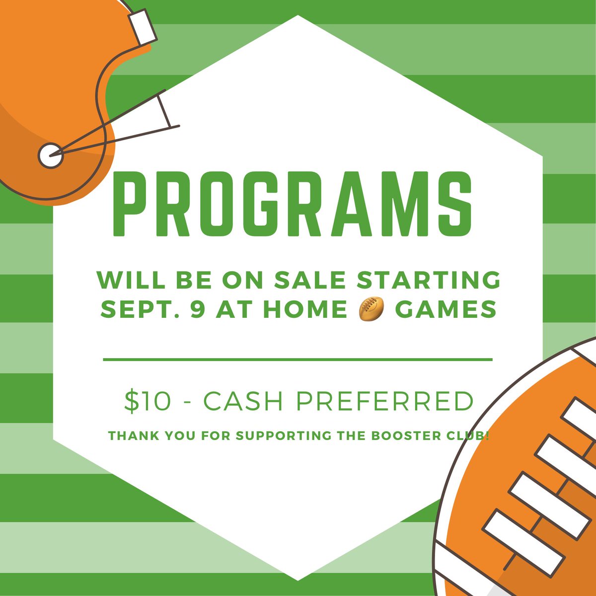 Get your fall sports program before they are gone!