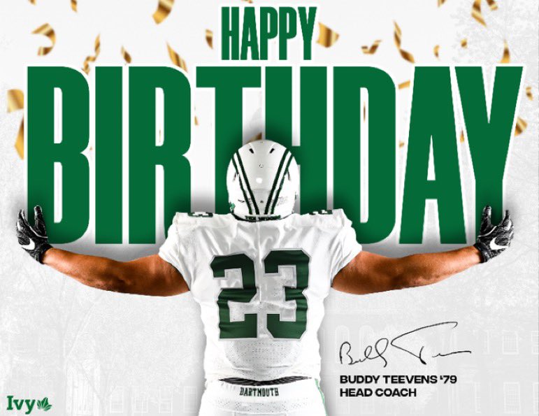 Dartmouth showing some luv on my BDay! @DartmouthFTBL #BigGreen23 #TheWoods