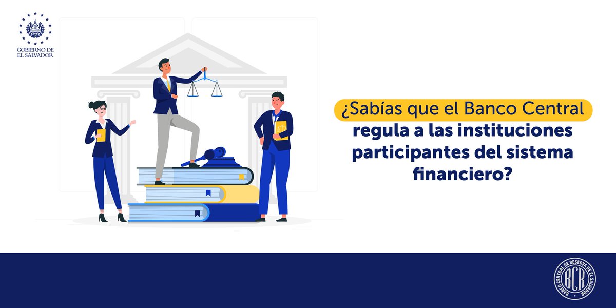 bcr_sv's tweet image. El Banco Central emite la normativa técnica que desarrolla las disposiciones de las leyes vigentes, impulsa la evolución de los mercados financieros y el crecimiento económico del país 🇸🇻.

👉 Conoce más aquí: cutt.ly/9CiNkxP