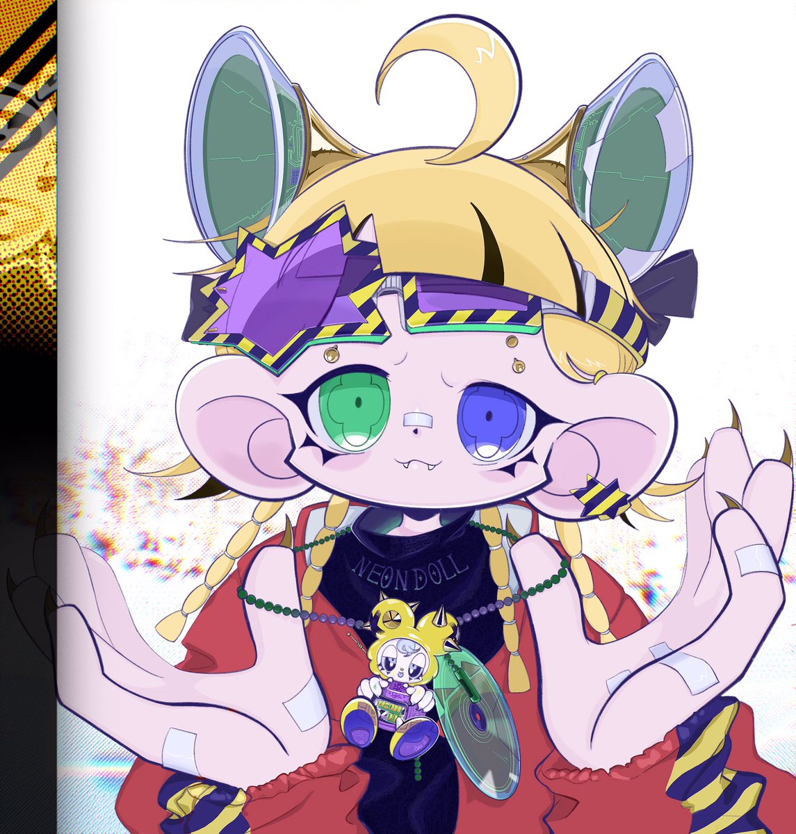 Takaoocc's tweet image. *Neondoll
*oc *二十一世紀難民