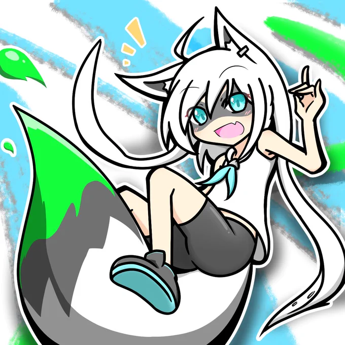 早くスプラ3遊びたいねぇ#絵フブキ 