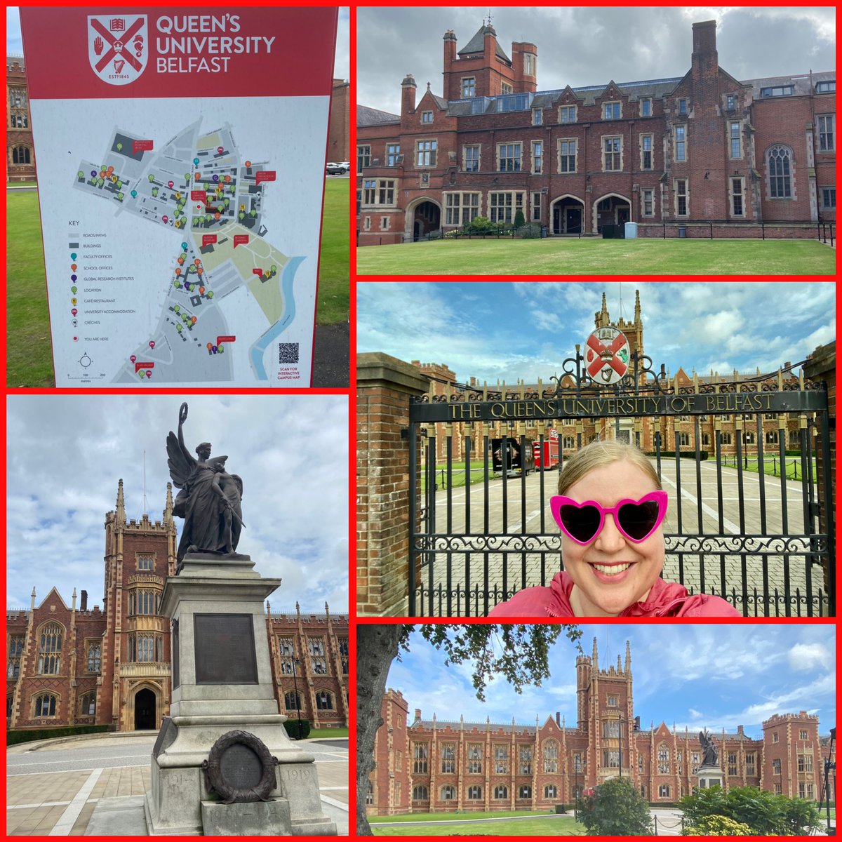 Today I set foot on the campus of @QUBelfast for the very first time, and it was as beautiful as the photos and videos had led me to imagine. Can’t wait to begin grad school here! #QUB #QueensUniversityBelfast #postgrad #campustour #BeckyInBelfast