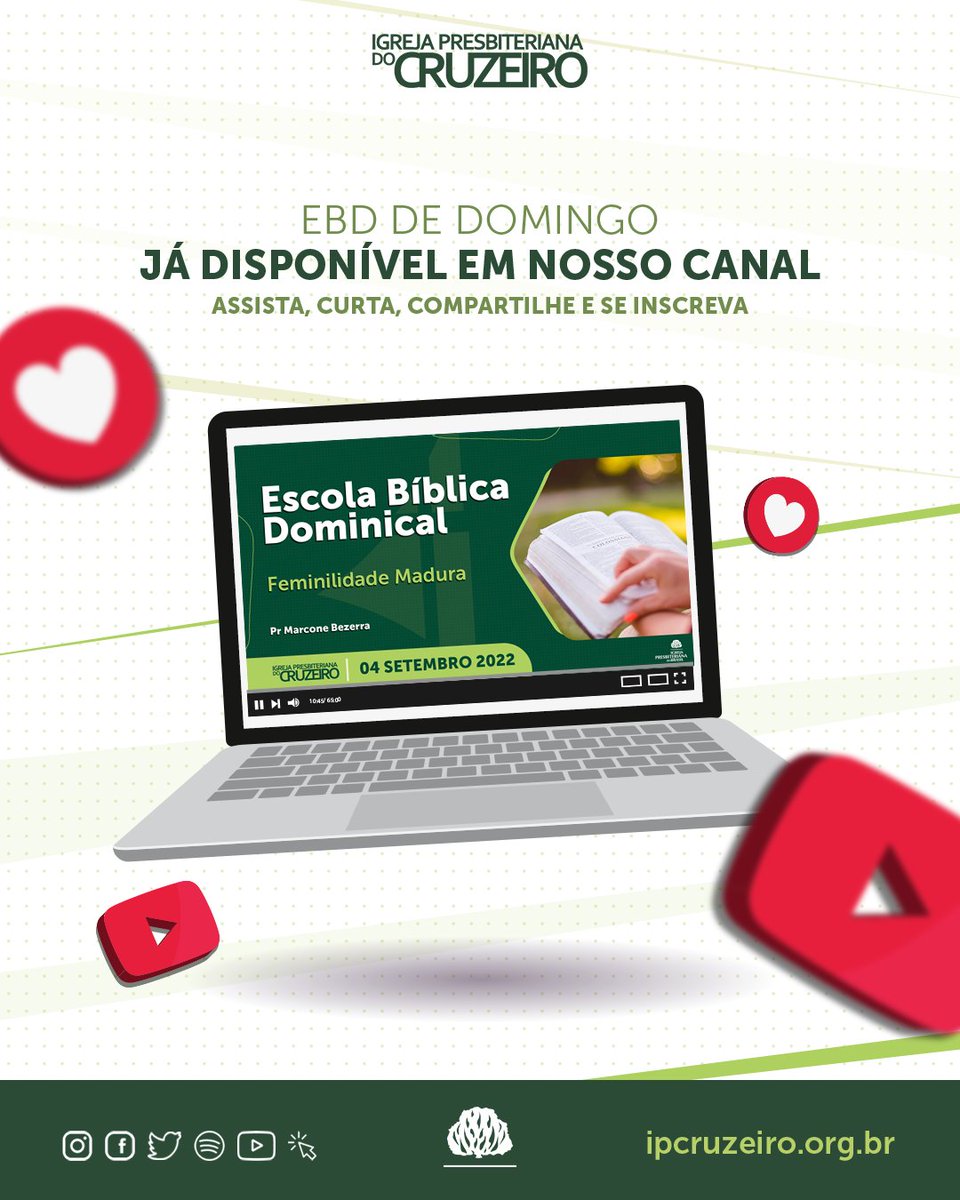 ipcruzeiro's tweet photo. Curta, salve e compartilhe nos stories.
Acesse o link abaixo para assistir a mensagem da EBD do dia 04/09/2022
https://t.co/Y5iPeepm1z
#sermãoexpositivo #ebd #ipbcruzeiro #ipbconline #igrejaonline #ipb https://t.co/JoRUAtwTWt