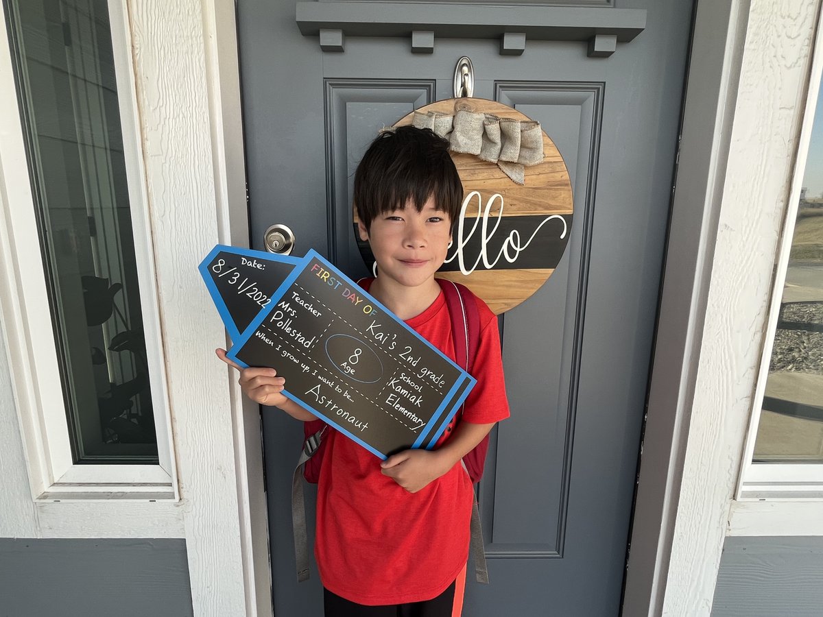 PullmanSD's tweet photo. Kai started Kamiak as a second grader last Wednesday. He was super excited to start the new school year. #soarlikeaKEStrel #PROUD2bePSD #PSDback2school https://t.co/jR9SWP0S1Z