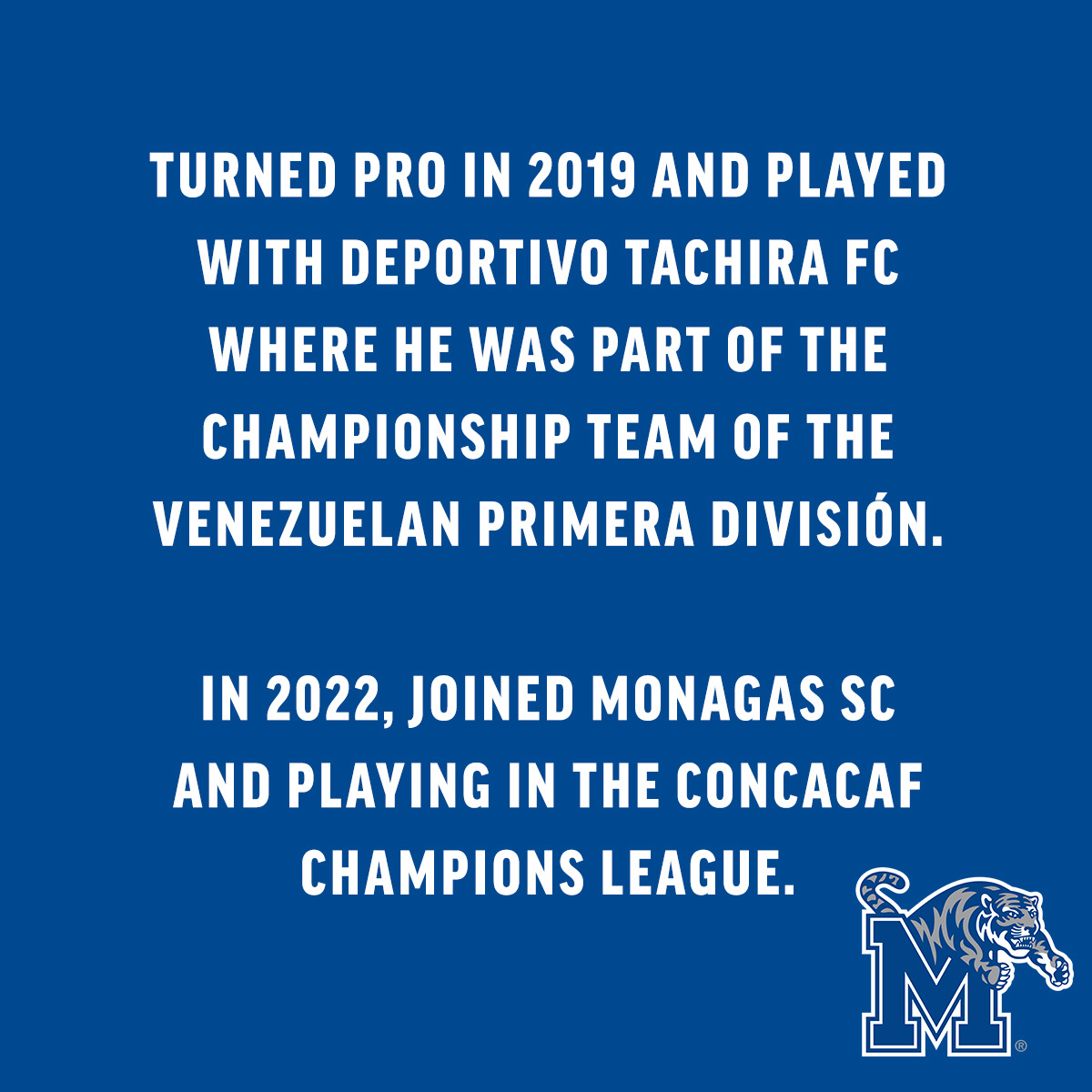 MemphisMSoccer's tweet photo. We 💙 seeing former Tigers succeeding in the pros!

#GoTigersGo | #TigersInThePros https://t.co/N5GhUqYeY8