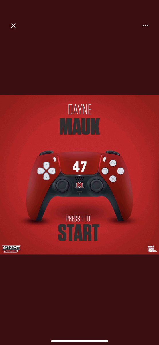 DayneMauk's tweet photo. Thanks for reaching out!!! @MiamiOHFootball @RedHawksRecruit @Martin_Miami_HC https://t.co/WtcF6I4qLD