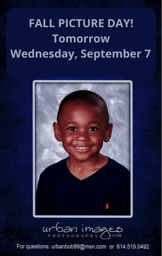S_J_M_S's tweet photo. Reminder: Tomorrow is Fall Picture Day! Payment is due with the order form tomorrow. Check Friday Notes for a printable form. https://t.co/nkfgPqPOXu