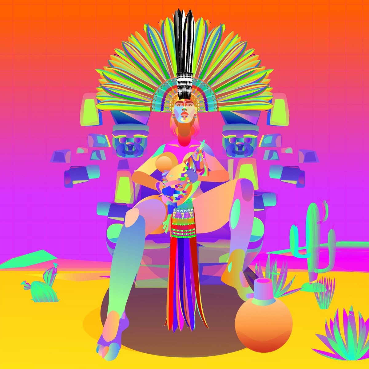 anymexican's tweet photo. @PrehispanicChief 
https://t.co/QkWDrpbP1N
I have created a series of collections of NFTs as a tribute to the free and strong Women of the world, this FIRST collection of 6 is inspired by the Pre-Hispanic culture, and the beauty of the indigenous women of Mesoamerica.
#NFTs https://t.co/WYeefiRtAr