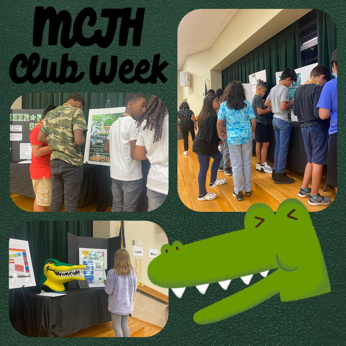 Our Gators taking full advantage of signing up for all of the clubs during MCJH Club Week! #maydeforthis <a href="/MCJHGators/">Mayde Creek JH</a>