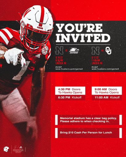 Thank You @SeanDillonNU @HuskerFBNation for the game day invite!!