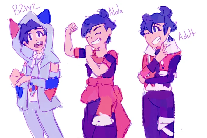 Ethan Pokémon design doodles bc Ethan Pokémon is on the mind 