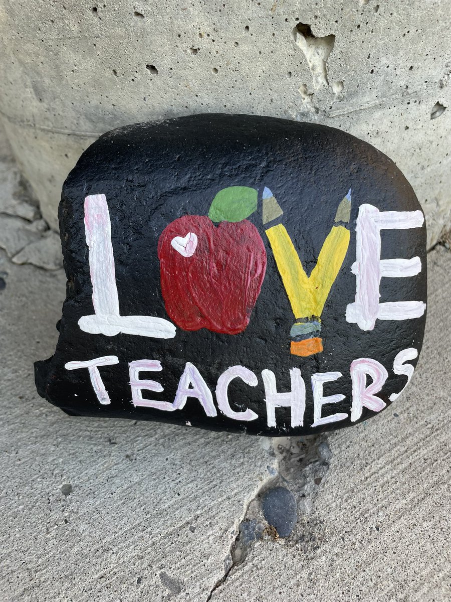bandedpeakrvs's tweet photo. A BIG THANKS to the students and parents who surprised us this morning with this amazing art work. Several painted rocks were found all over our school grounds 😊 #rvsed https://t.co/62gxSwE88a
