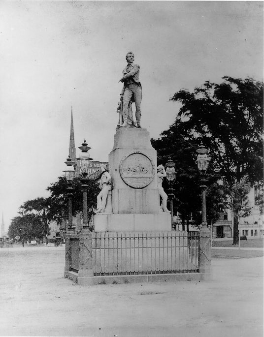EncyCle_'s tweet photo. The Perry Monument standing at the center of the intersection of Ontario and Superior in this 1870s photograph. 

Find out more about the Perry Monument here: https://t.co/ot9DW88adl

#cwru #CleStartsHere #thiswascle #ForTheLand #Thisiscle #Ohio https://t.co/f6ZZak2oyc