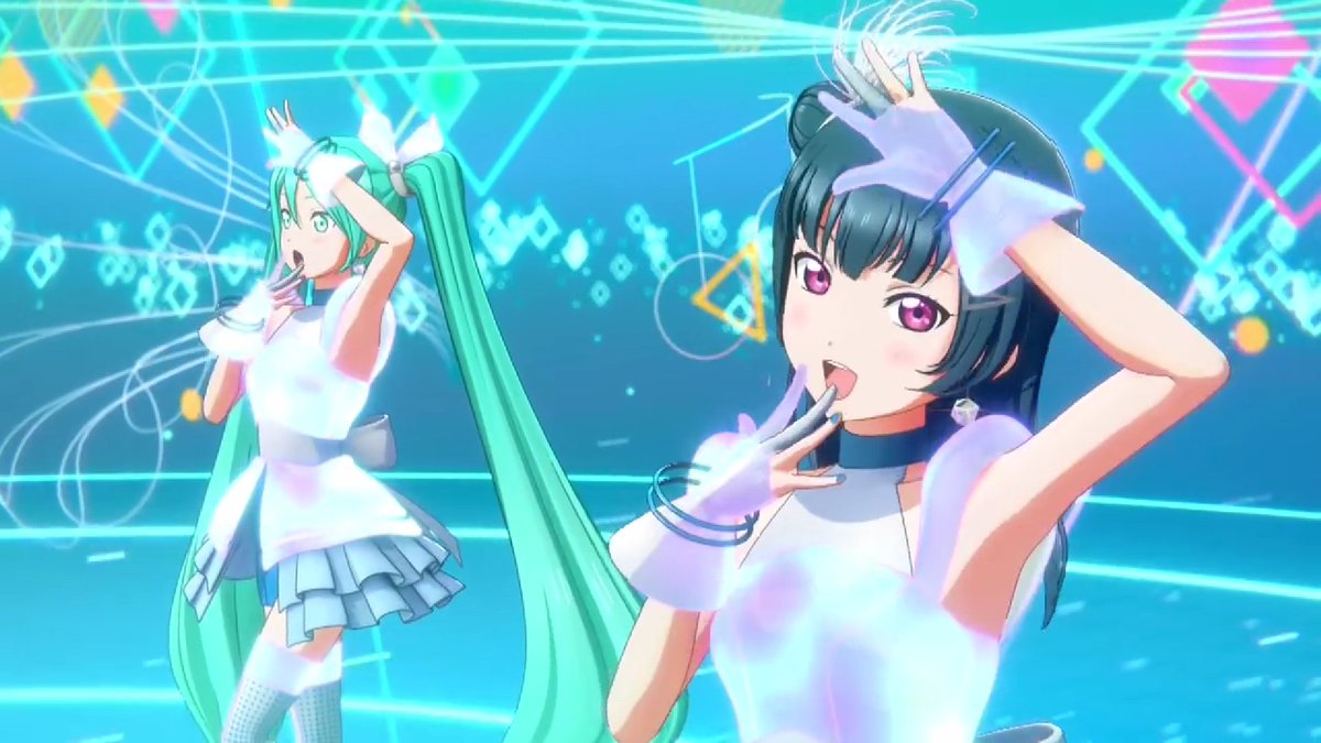 初音ミク ,津島善子 「best girl and queen of the world togethe」|🧉💥Roo💥✨✨✨Bakugo's monthのイラスト