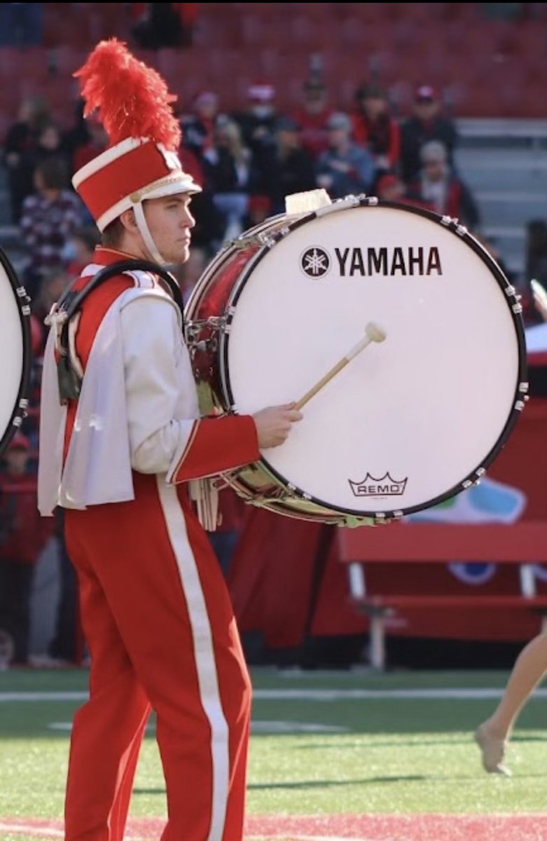 UNLBassline's tweet photo. Welcome to the 2022 Twitter bassline introductions!🥁🔥

Name: Alaric Schiltz 🥱
Bass: 5
Age: 20
Hometown: Gretna, NE
Favorite rudiment: single stroke 4
Favorite poptart: Brown sugar cinnamon https://t.co/8BUllVLaCR