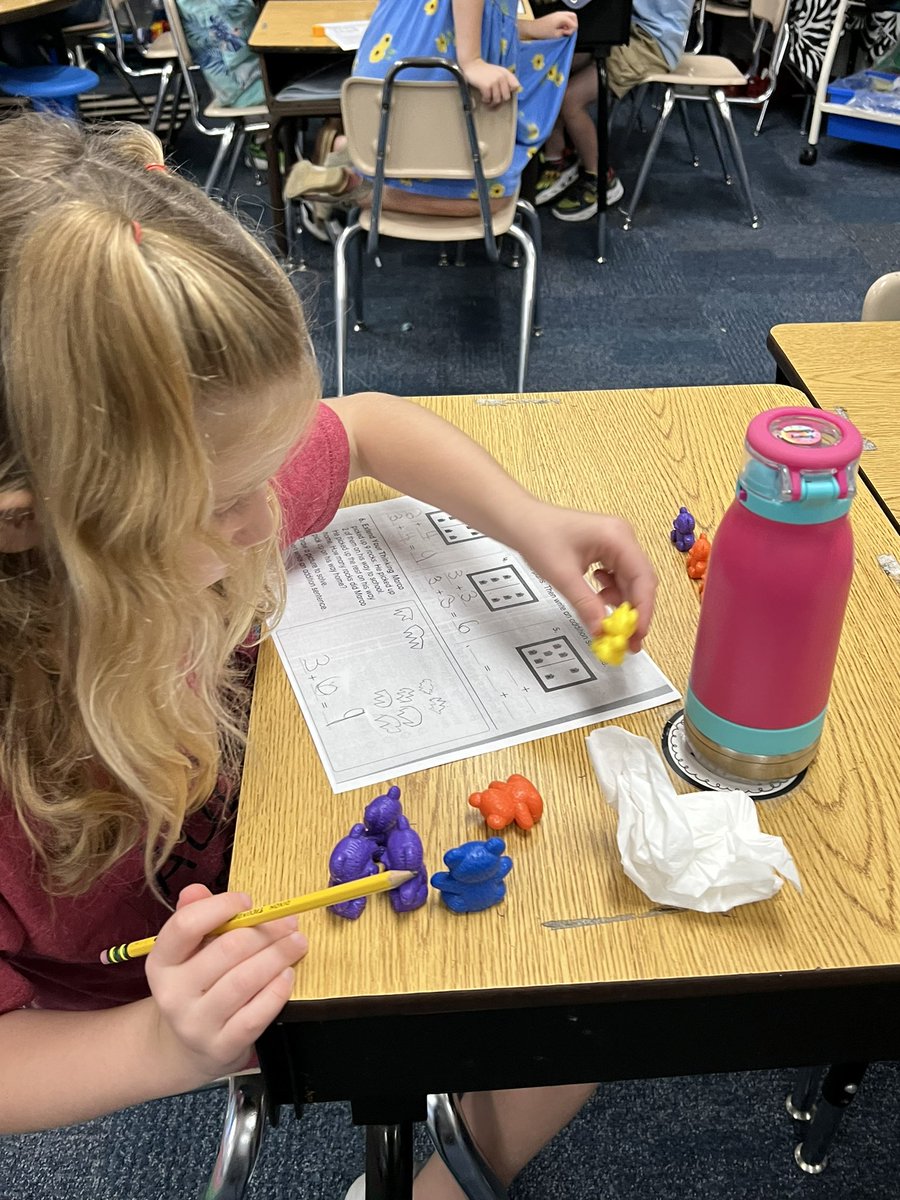 WeirClass's tweet photo. 1st grade is learning about addition through word problems. Using Manipulatives is a must! 😀
#inspiringhope
#learningaddition https://t.co/ZE1csrXJUU