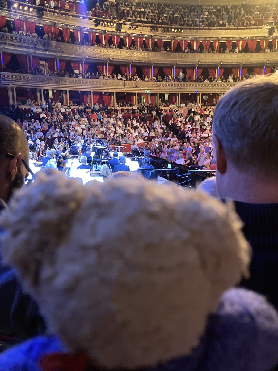 A lovely paw tapping concert tonight, great seat again, mummy assistant is excelling herself this season. I especially enjoyed the brass bits and #MattSkelton on drums